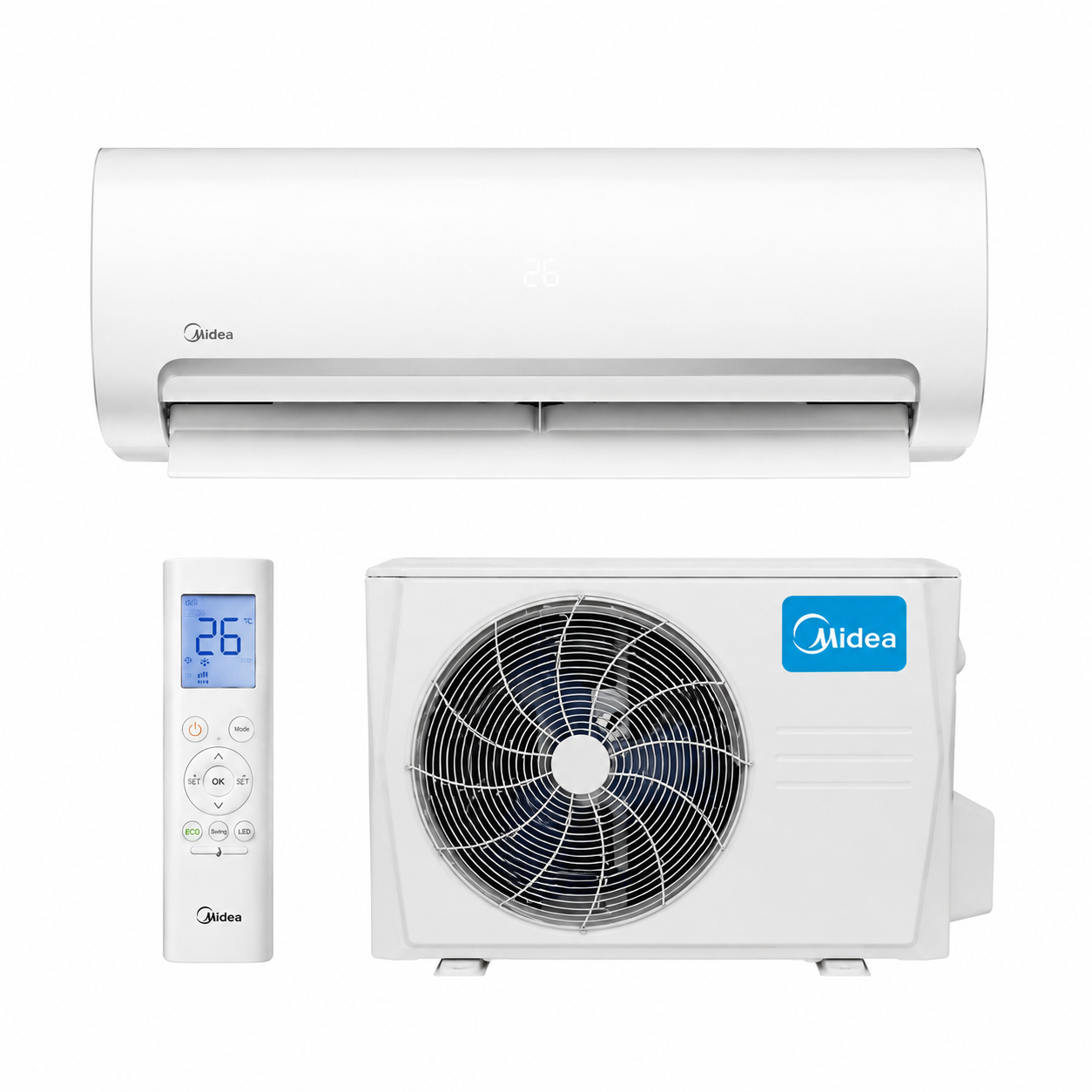 Midea 1 Ton Non-Inverter AC
